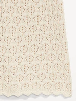 High-Waisted Crochet Flare Pants