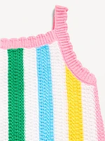 Sleeveless Sweater-Knit Dress for Girls
