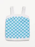 Sleeveless Sweater-Knit Tank Top for Girls