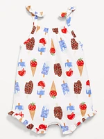 Sleeveless Tie-Knot One-Piece Romper for Baby