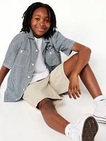 Knee Length Baggy Carpenter Jean Shorts for Boys