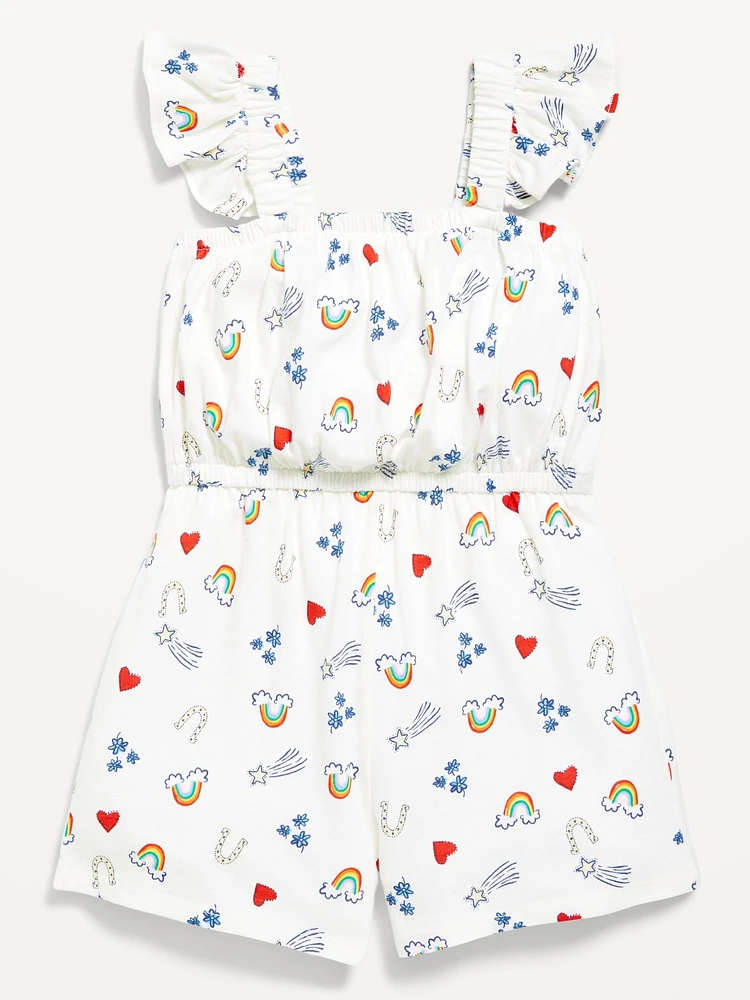 Sleeveless Romper for Toddler Girls