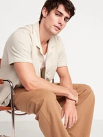 Short-Sleeve Seersucker Camp Shirt