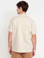 Short-Sleeve Seersucker Camp Shirt