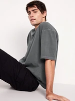 Garment-Dyed Cropped T-Shirt