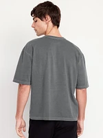 Garment-Dyed Cropped T-Shirt
