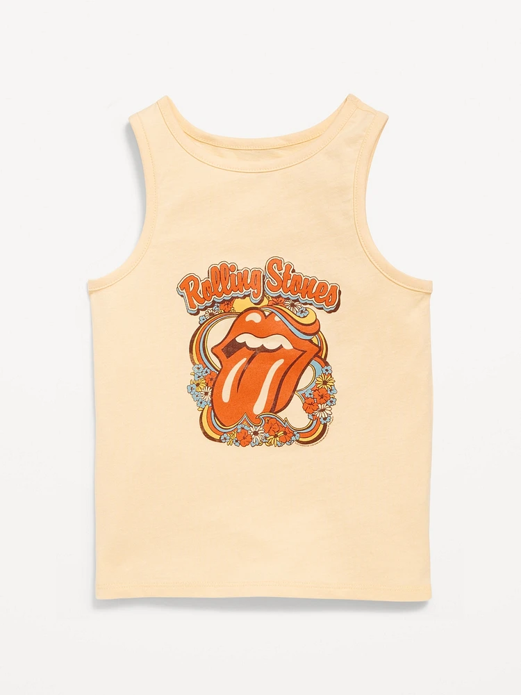 Rolling Stones™ Fitted Graphic Tank Top for Girls