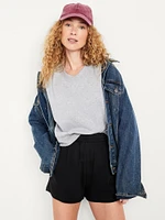 Extra High-Waisted SoComfy Sweat Shorts -- 3-inch inseam