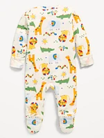 2-Way-Zip Footed One-Piece for Baby
