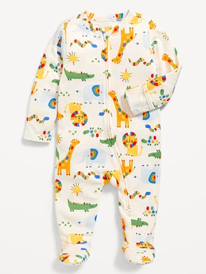 2-Way-Zip Footed One-Piece for Baby