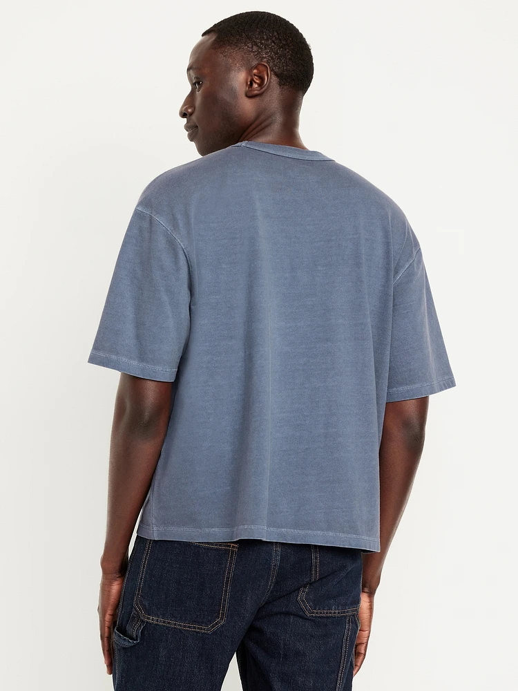 Garment-Dyed Cropped T-Shirt