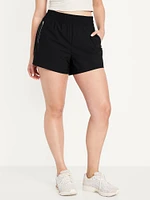 High-Waisted SleekTech Shorts -- 4-inch inseam