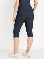 High-Waisted PowerSoft Capri Pocket Leggings