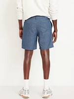 Textured Tech Chino Shorts -- 8-inch inseam