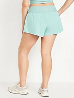 High-Waisted StretchTech 2-in-1 Shorts -- 3-inch inseam