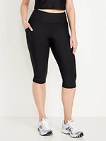 High-Waisted PowerSoft Capri Pocket Leggings