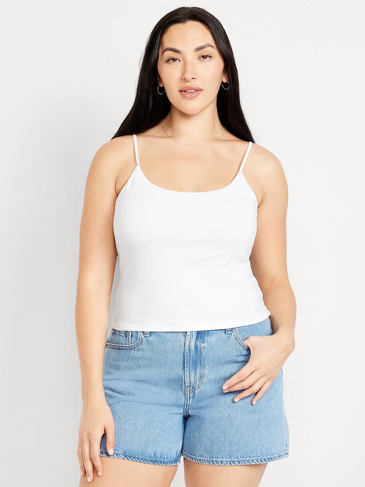 Double-Layer Cropped Cami Top
