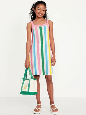 Sleeveless Sweater-Knit Dress for Girls