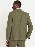 Linen-Blend Blazer
