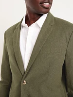 Linen-Blend Blazer
