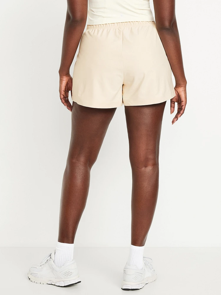 High-Waisted PowerSoft Shorts -- 3.5-inch inseam