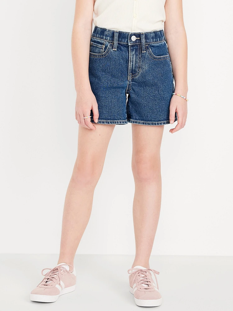 High-Waisted Jean Shorts for Girls