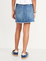 High-Waisted Jean Skirt for Girls
