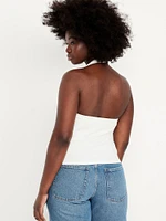 Double-Layer Halter Top