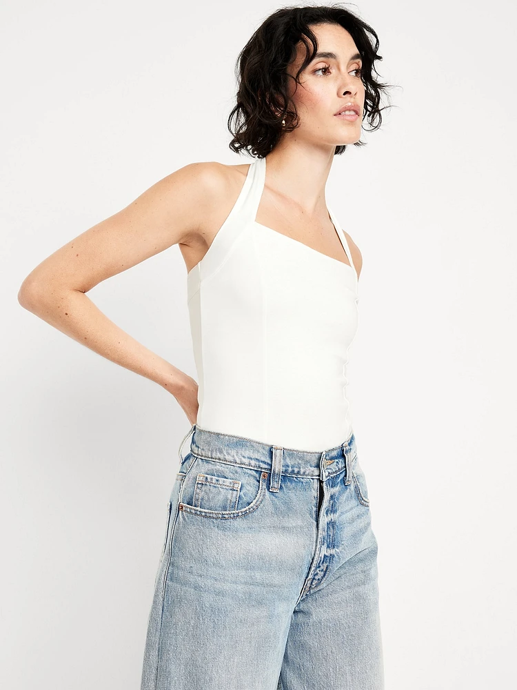 Double-Layer Halter Top