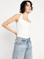 Double-Layer Halter Top