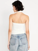 Double-Layer Halter Top