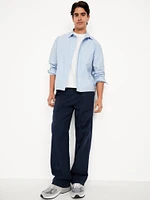 Oversized Cropped Poplin Shirt