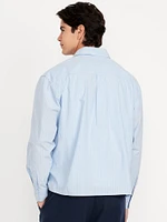 Oversized Cropped Poplin Shirt