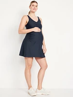 Robe à jupe-short courte sans manches PowerSoft de maternité