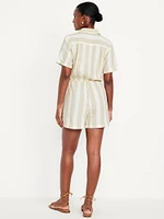Crinkle Gauze Romper