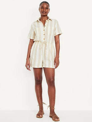 Crinkle Gauze Romper