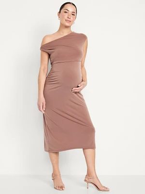Robe longue de maternité à épaules asymétriques Moments signés Old Navy