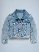 Cropped Trucker Jacket for Toddler Girls