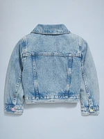 Cropped Trucker Jacket for Toddler Girls