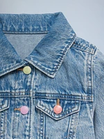 Cropped Trucker Jacket for Toddler Girls