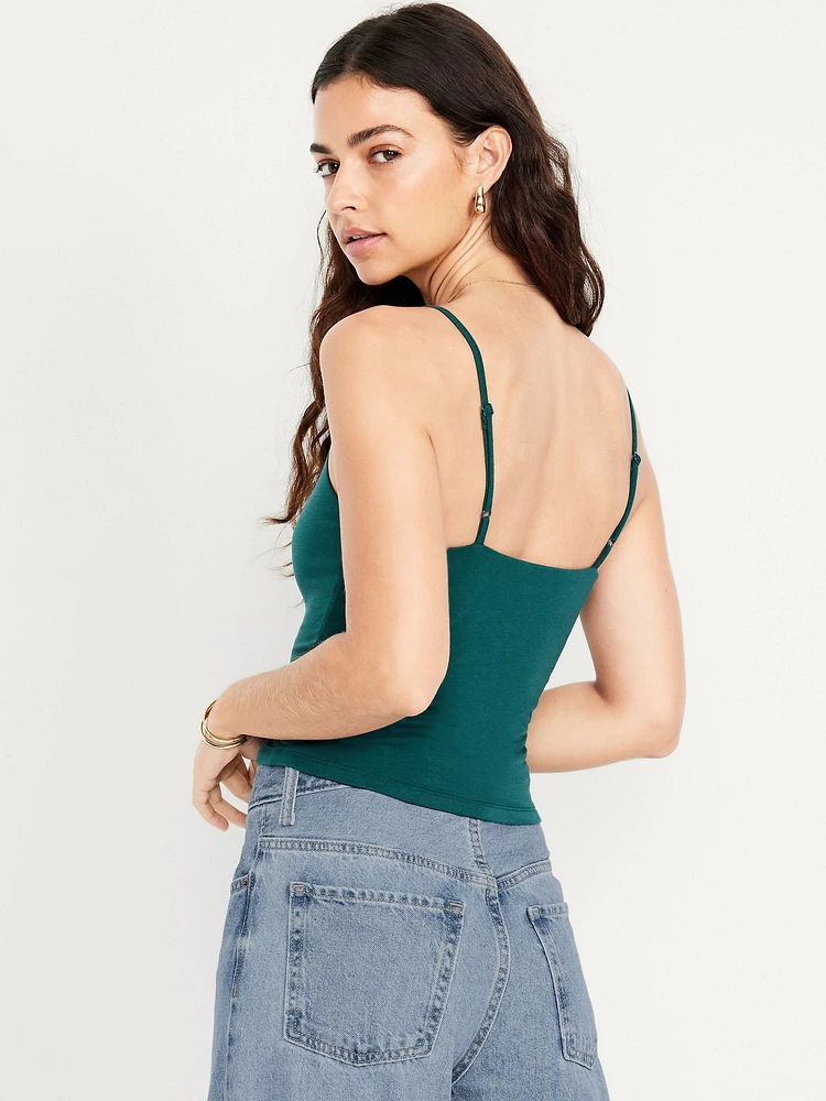 Double-Layer Cropped Cami Top