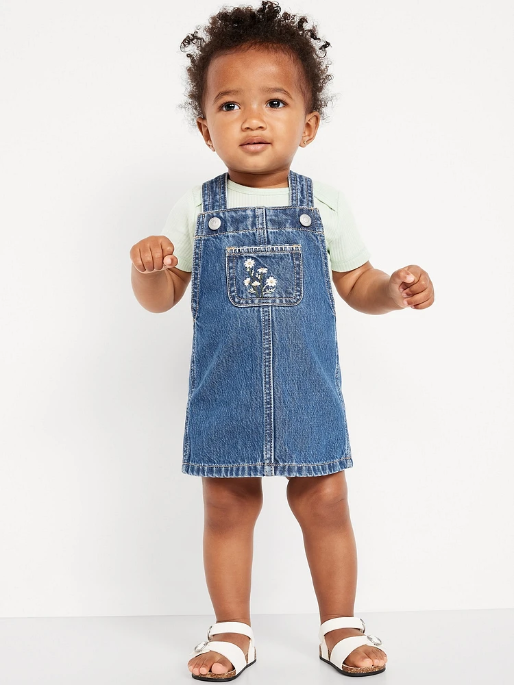 Embroidered Skirtall Dress for Baby