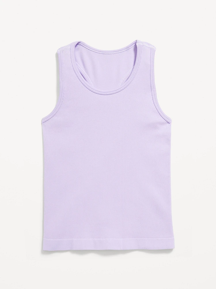 Seamless Fitted Performance Tank Top for Girls