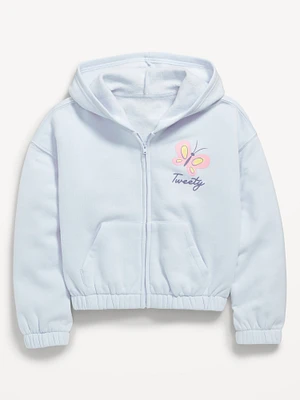 Graphic Zip-Front Hoodie for Girls