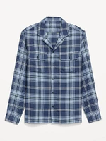 Lightweight Plaid Pocket Shirt