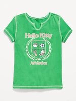 Hello Kitty® Fitted Ribbed Graphic T-Shirt for Girls