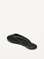 Faux-Leather Woven Mule for Women