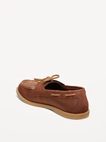 Faux-Leather Boat Shoes for Men