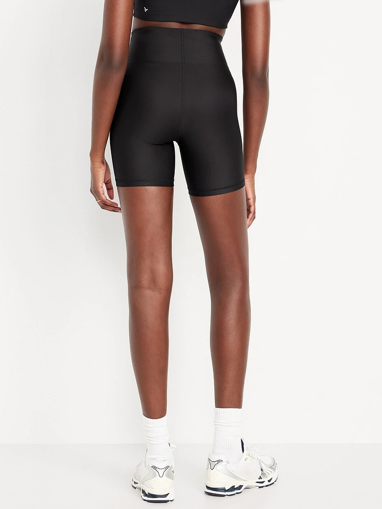 Extra High-Waisted PowerSoft Sculpt Biker Shorts -- 6-inch inseam