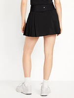 Extra High-Waisted StretchTech Pleated Skort